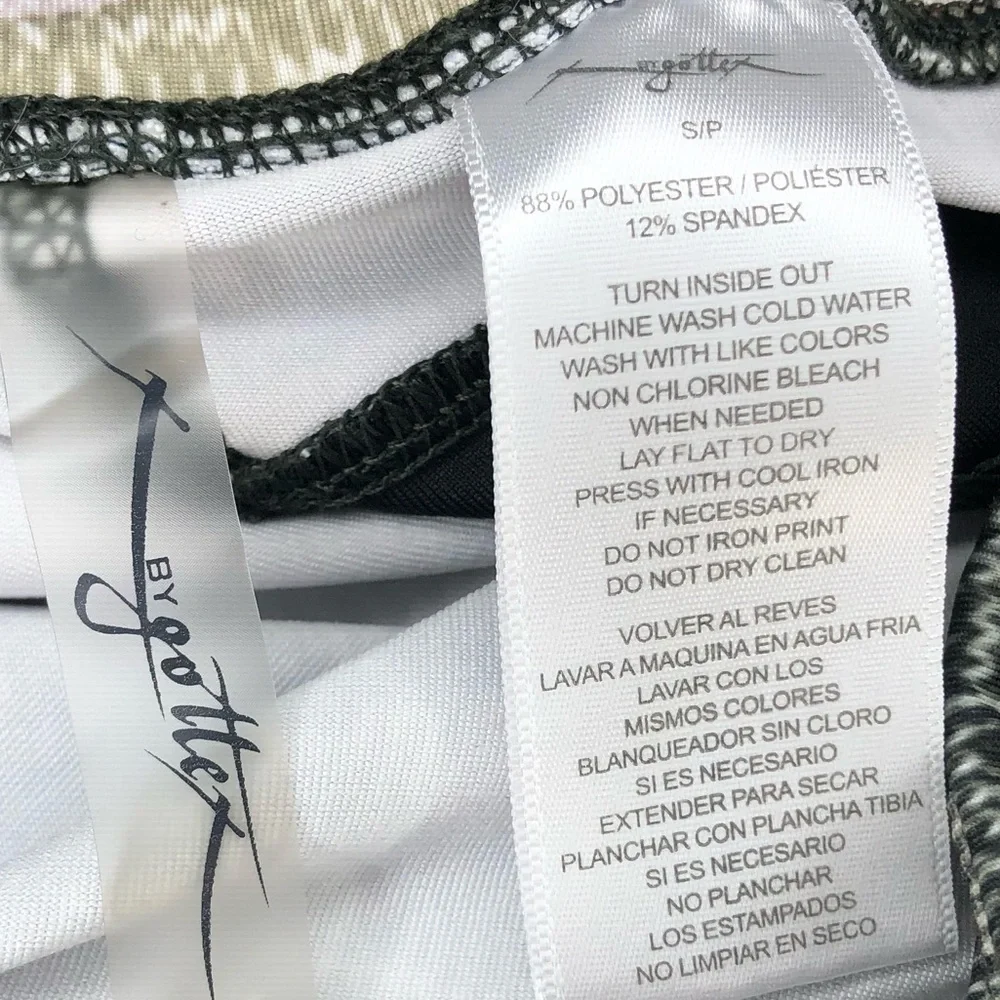GOTTEX women’s athletic leggings in camo green and white w/black mesh de… - Picture 9 of 10
